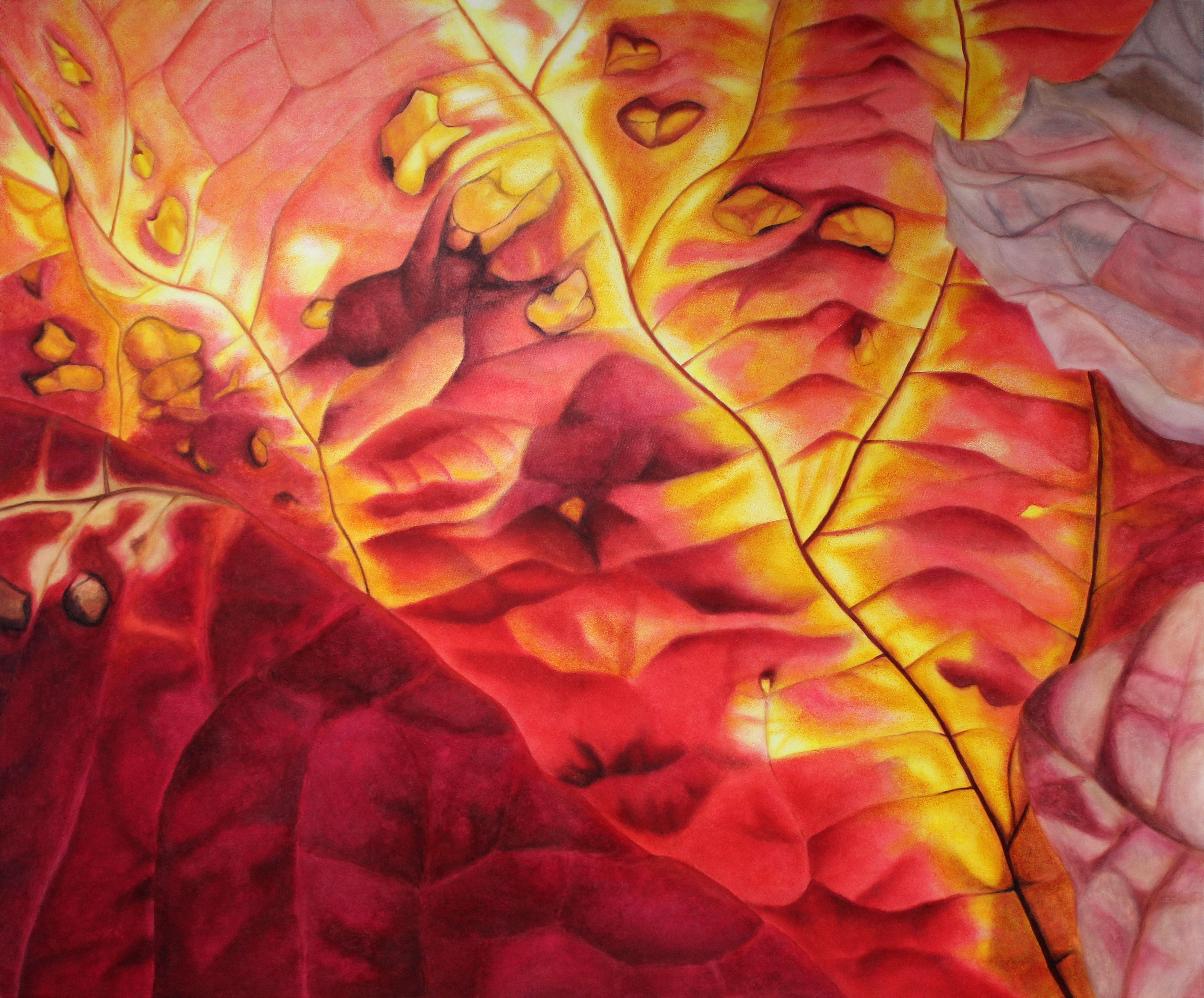 Heidrun Wettengl, Rckkehr, Gouache auf Leinwand, 150x180 cm, 2013